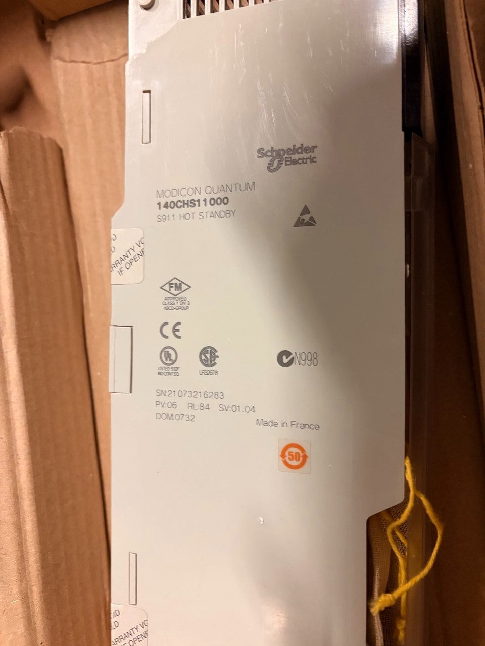 Schneider Modicon Quantum Hot Standby Module 140CHS11000 — tested industrial automation part by Samonde