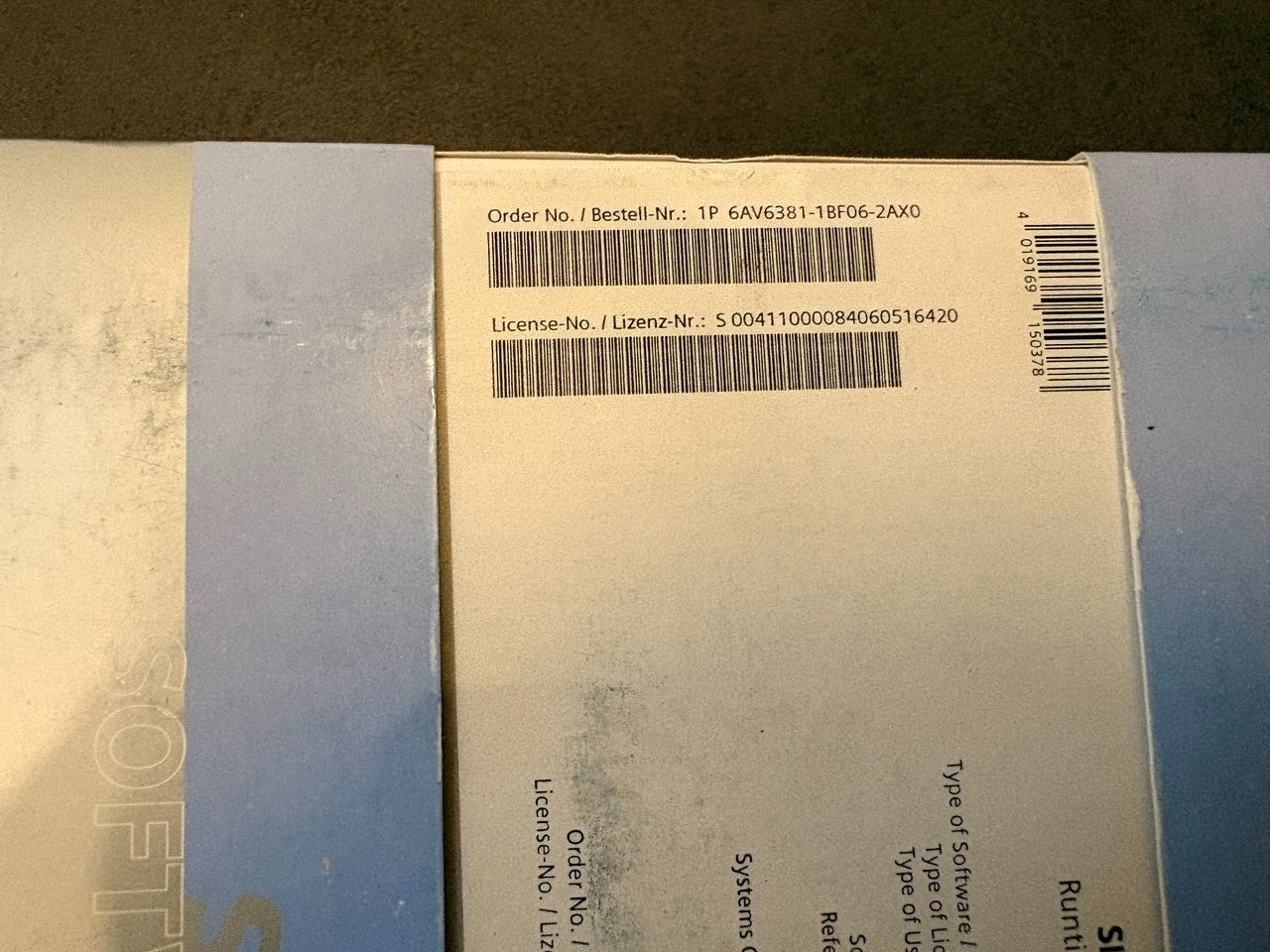 Simatic 6AV6381-1BF06-2AX0 - WinCC 6.2 Runtime 65536 PowerTags — tested industrial automation part by Samonde