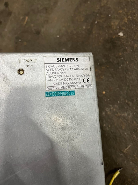 Siemens Simatic Panel PC 6AV7671-4AA01-1AV0 | Sicalis PMC7 V2