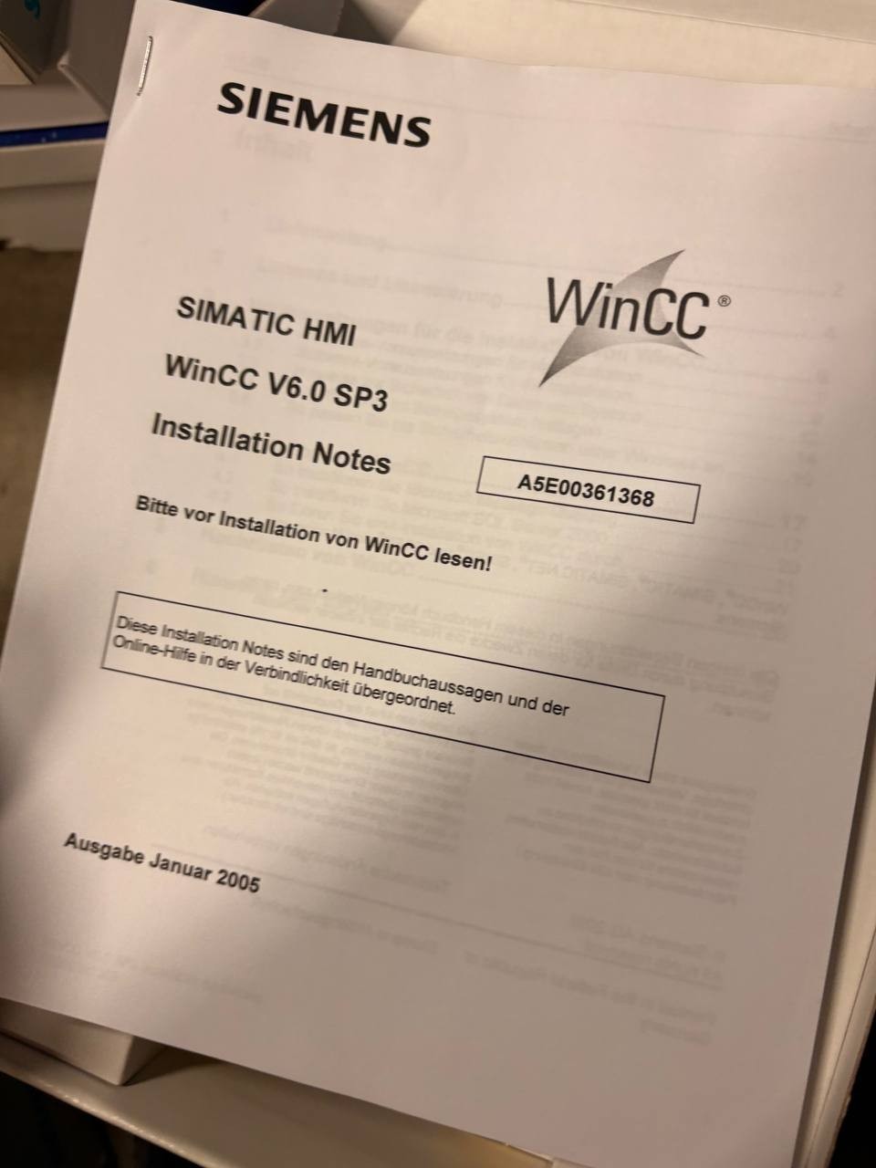 Siemens 6AV6381-1BH06-2AX0 - Simatic WinCC V6.2 Runtime 8192 Software — tested industrial automation part by Samonde