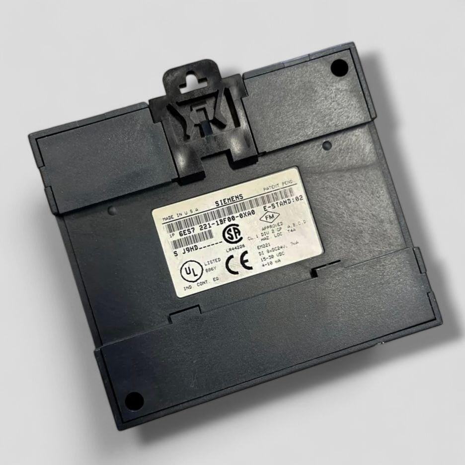 Siemens Simatic S7-200 EM221 6ES7221-1BF00-0XA0 side view — industrial automation spare part by Samonde