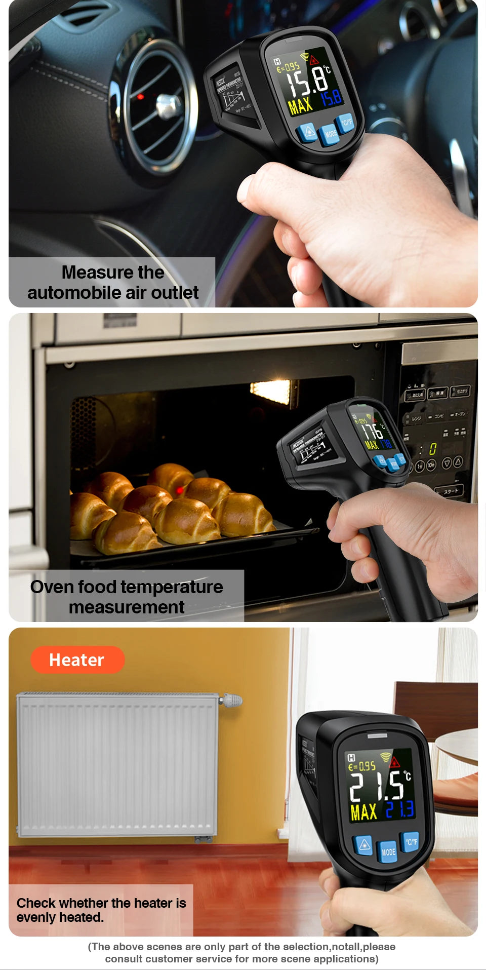 Mestek IR03A: Digital Thermometer with LCD Display label view — industrial automation spare part by Samonde