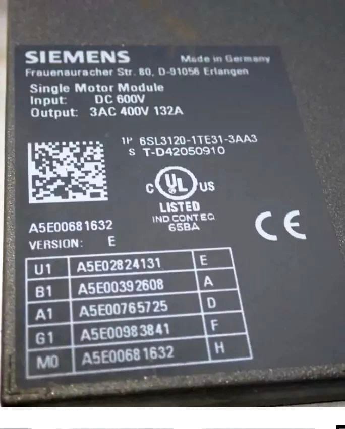 6SL3120-1TE31-3AA3 package view — industrial automation spare part by Samonde