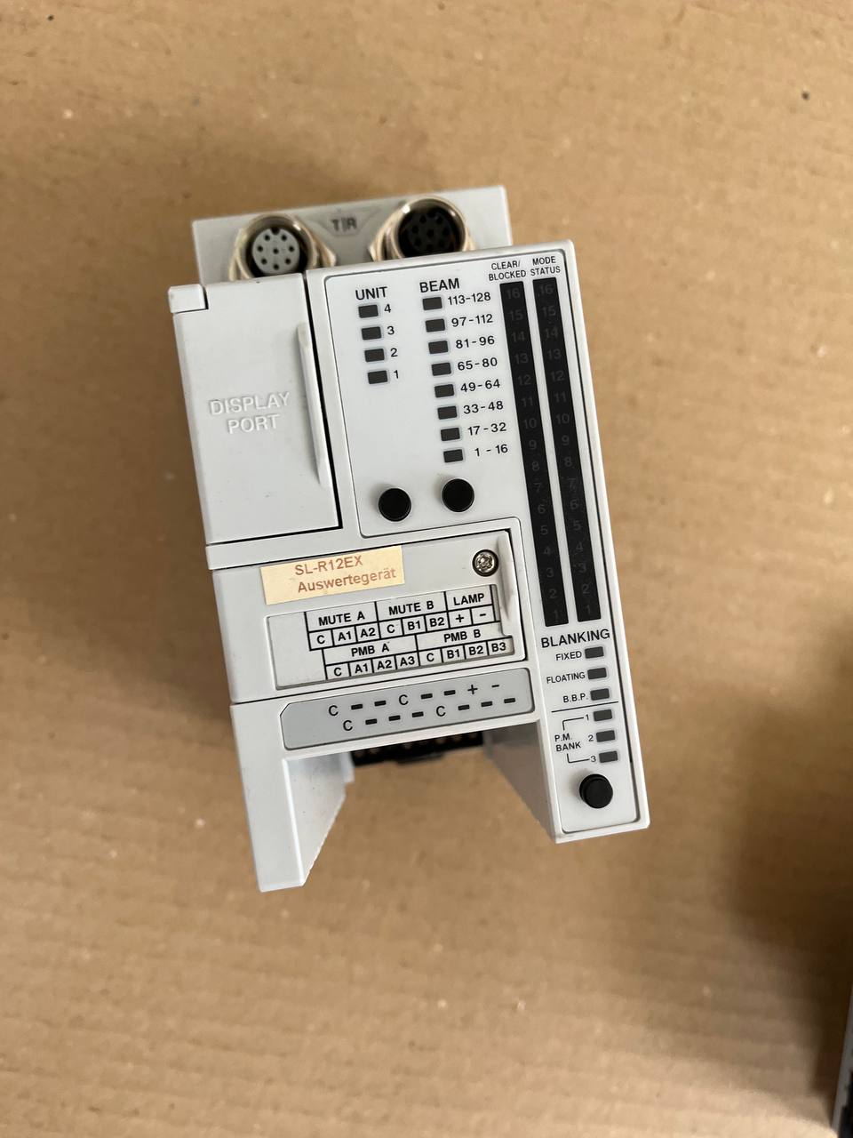 KEYENCE SL-R12EX Safety Light Curtain Extension Unit front view — industrial automation spare part by Samonde