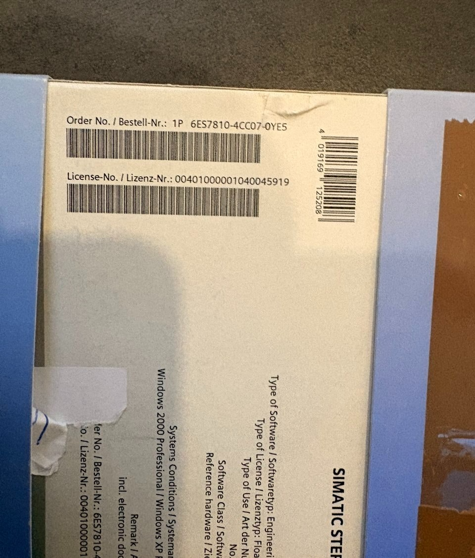 SIEMENS 6ES7810-4CC07-0YE5 Simatic Step 7 V5.3 Upgrade Software — tested industrial automation part by Samonde