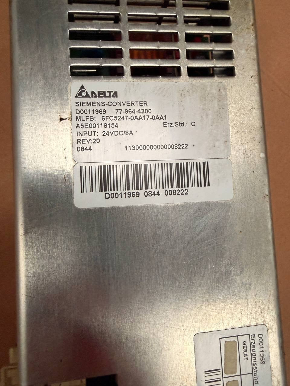 DELTA 6FC5247-0AA17-0AA1 CNC Converter Module Industrial Control — tested industrial automation part by Samonde