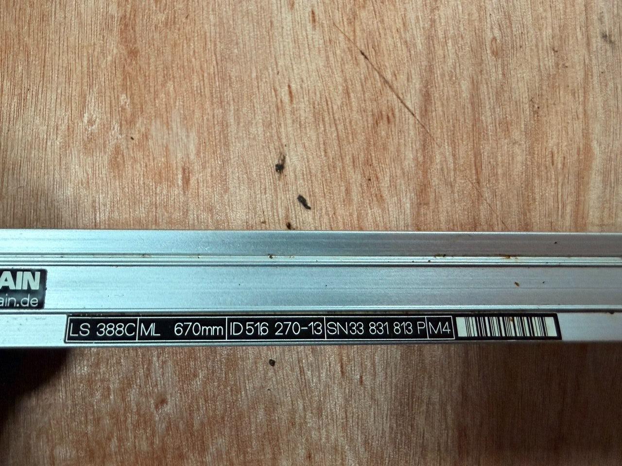 LS 388C - ML 670mm - Linear Encoder IdNr: 516270-13 - head AE LS 388C — tested industrial automation part by Samonde