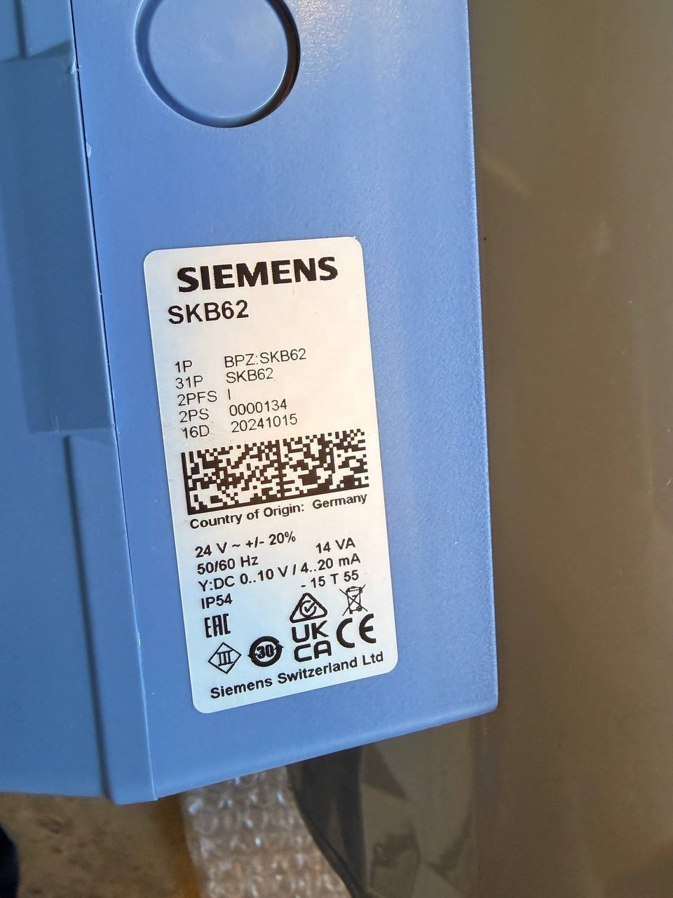 Siemens SKB62 Electro-Hydraulic Actuator Industrial Control NEW — tested industrial automation part by Samonde