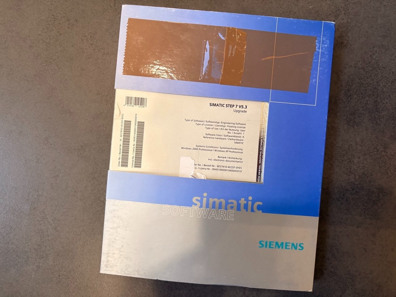 SIEMENS 6ES7810-4CC07-0YE5 Simatic Step 7 V5.3 Upgrade Software — tested industrial automation part by Samonde