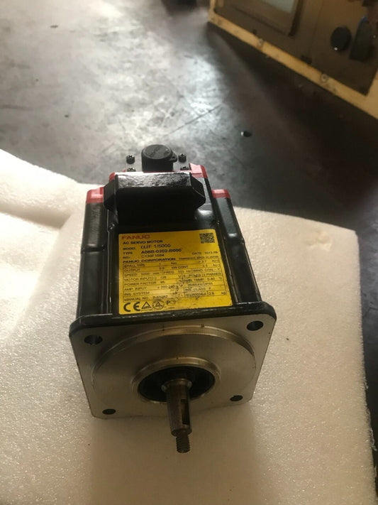Fanuc AC Servo Motor A06B-0202-B000 | Alpha 2/2000 | Keyed Shaft — tested industrial automation part by Samonde
