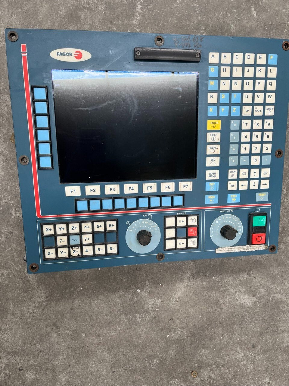 Fagor CNC 8055i Control Monitor Panel 8055i/C-M-MON-K — tested industrial automation part by Samonde