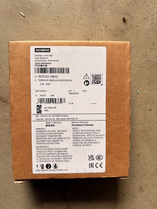 Siemens 3RP2540-1BW30 Time Relay – New (8 pcs Available)