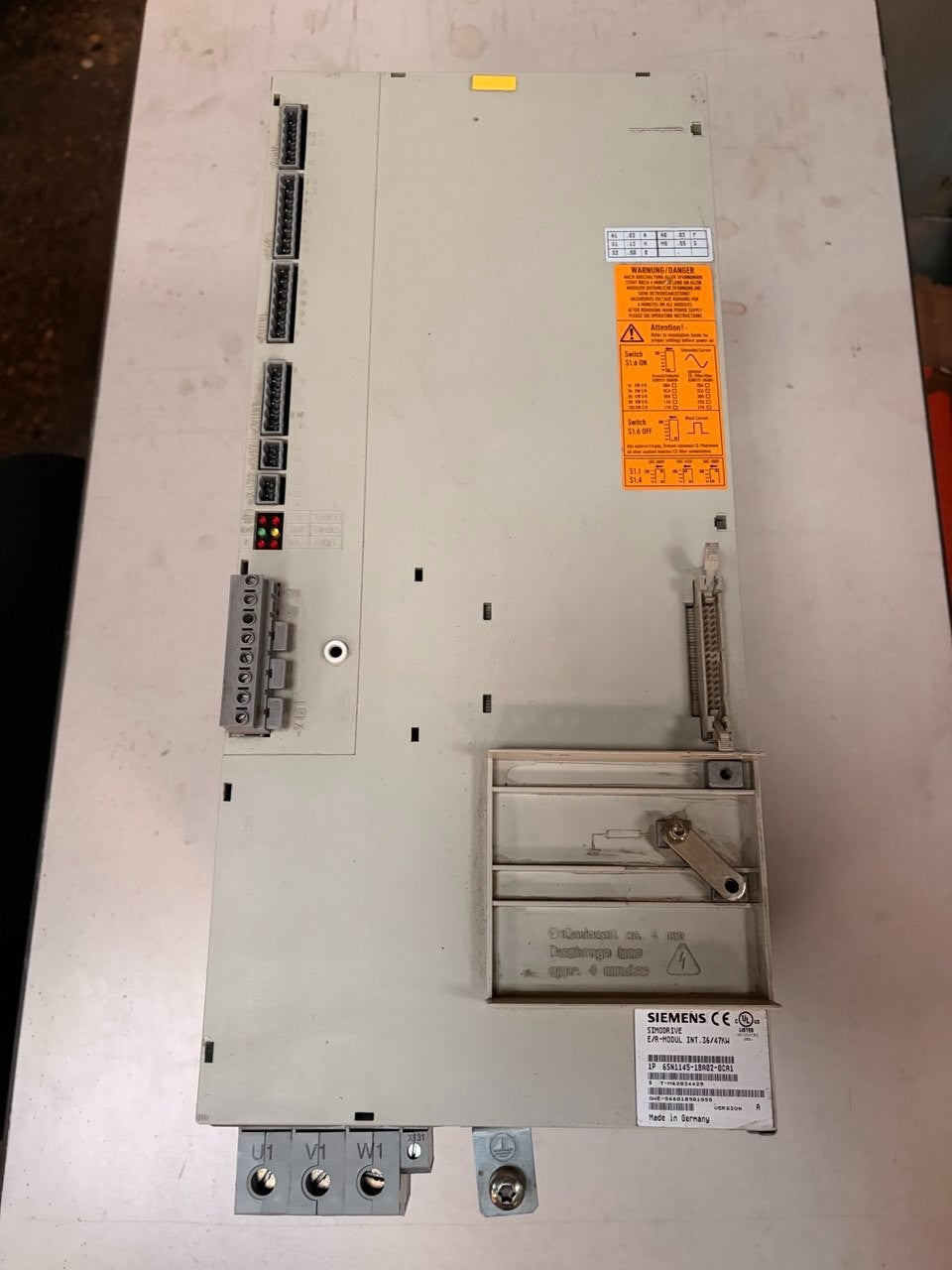 Siemens 6SN1145-1BA02-0CA1 SIMODRIVE 611 Power Module Tested - Version A — tested industrial automation part by Samonde