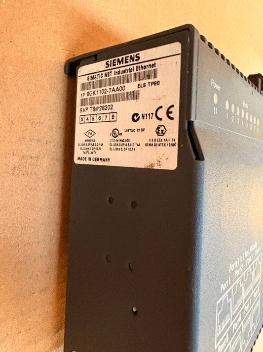 SIEMENS 6GK1102-7AA00 Industrial Ethernet ELS-TP80