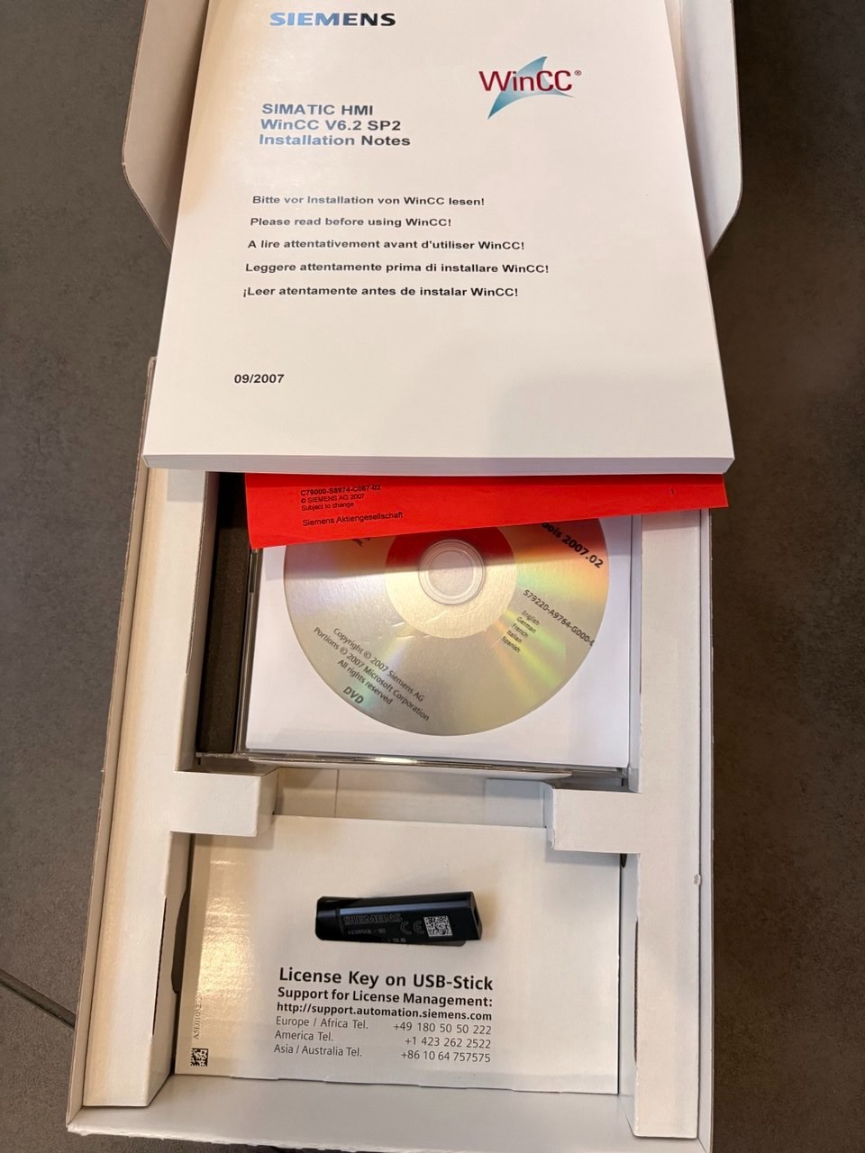 SIEMENS  6AV6381-1BC06-2AX0  Simatic Win CC V6.2 SP2 — tested industrial automation part by Samonde