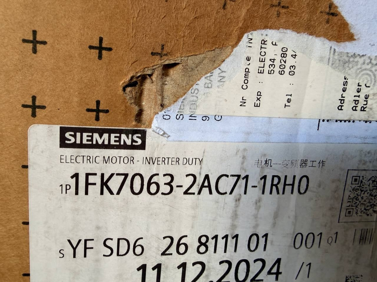 1FK7063-2AC71-1RH0 Servo Motor New Surplus Industrial Automation — tested industrial automation part by Samonde