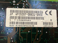 Barcodes and CE logo on a circuit board
