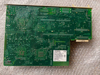 Green circuit board with Siemens logo on a textured surface