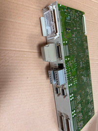 Siemens Electronic circuit board with connectors on a cardboard surface