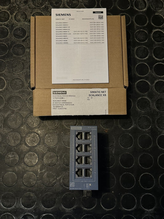 Siemens 6GK5008-0BA10-1AB2 SIMATIC NET SCALANCE XB008 Ethernet Switch 8 x RJ45