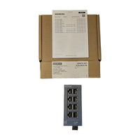 Siemens SCALANCE XB008 6GK5008-0BA10-1AB2 unmanaged switch with original box and leaflet