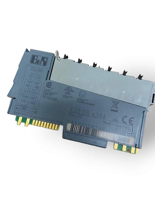 X20DS438A B&amp;R front view — industrial automation spare part by Samonde