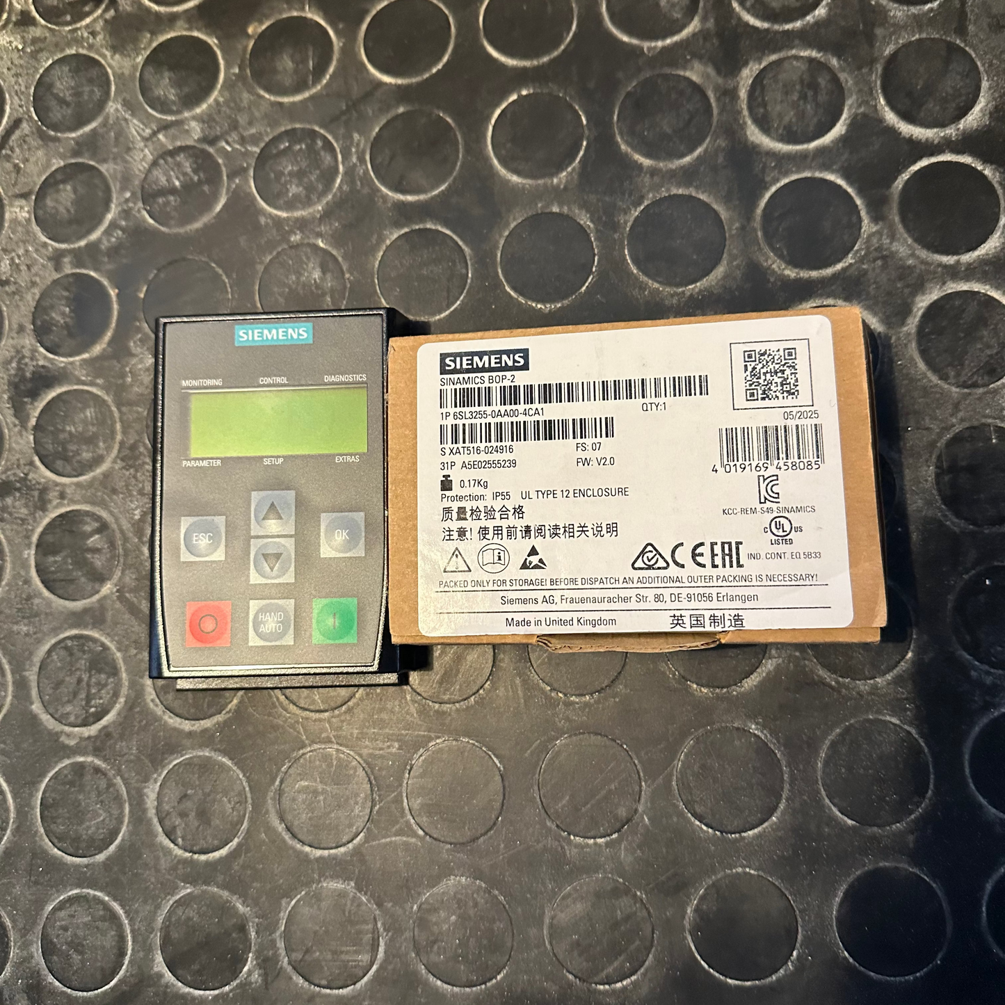 Siemens 6SL3255-0AA00-4CA1 SINAMICS Basic Operator Panel