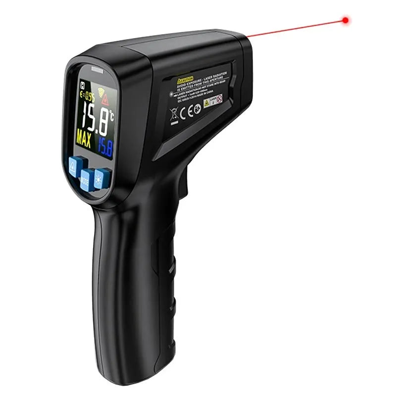 Mestek IR03A: Digital Thermometer with LCD Display front view — industrial automation spare part by Samonde