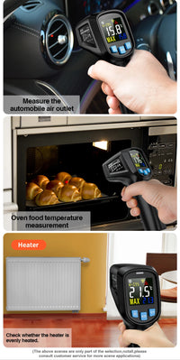 Mestek IR03A: Digital Thermometer with LCD Display label view — industrial automation spare part by Samonde