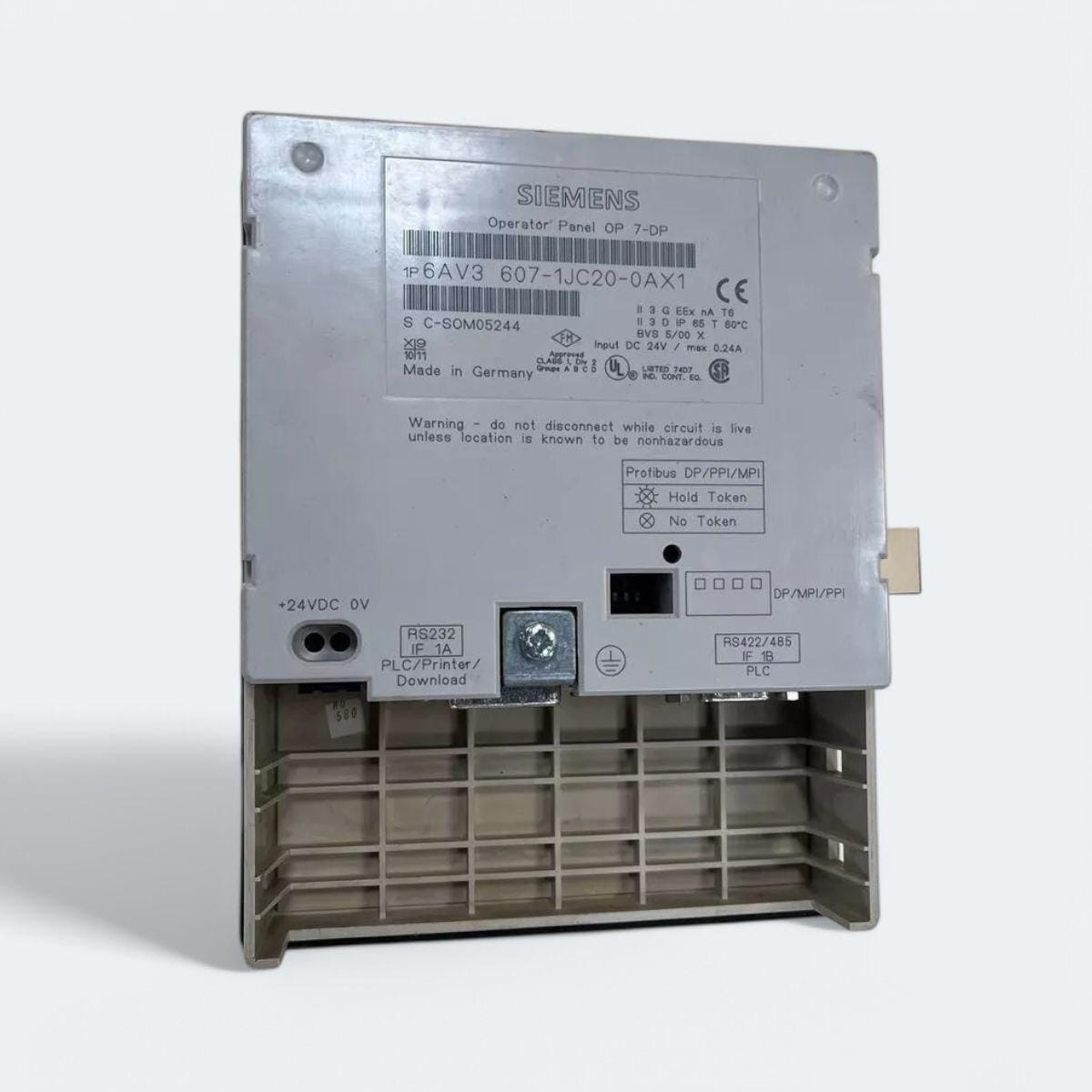 SIEMENS Operator panel 6AV3607-1JC20-0AX1 OP 7-DP side view — industrial automation spare part by Samonde