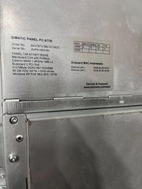 6AV7873-0BA10-1AC0 HMI side view — industrial automation spare part by Samonde