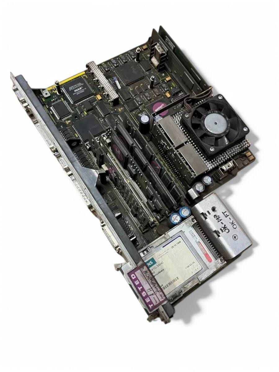 Siemens 6FC5357-0BB33-0AE0 SINUMERIK 840D/DE 1.5MB NCU 573.2 front view — industrial automation spare part by Samonde