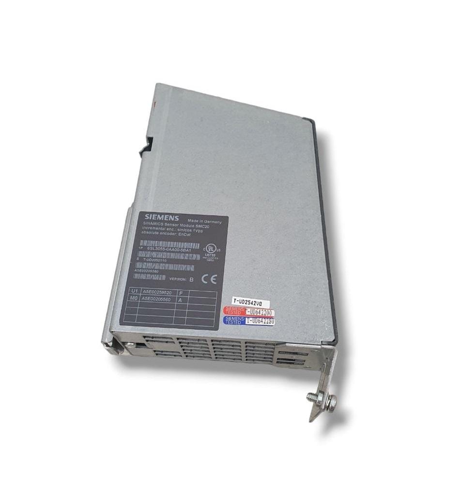 Siemens 6SL3055-0AA00-5BA1 - SMC20 Sinamics side view — industrial automation spare part by Samonde