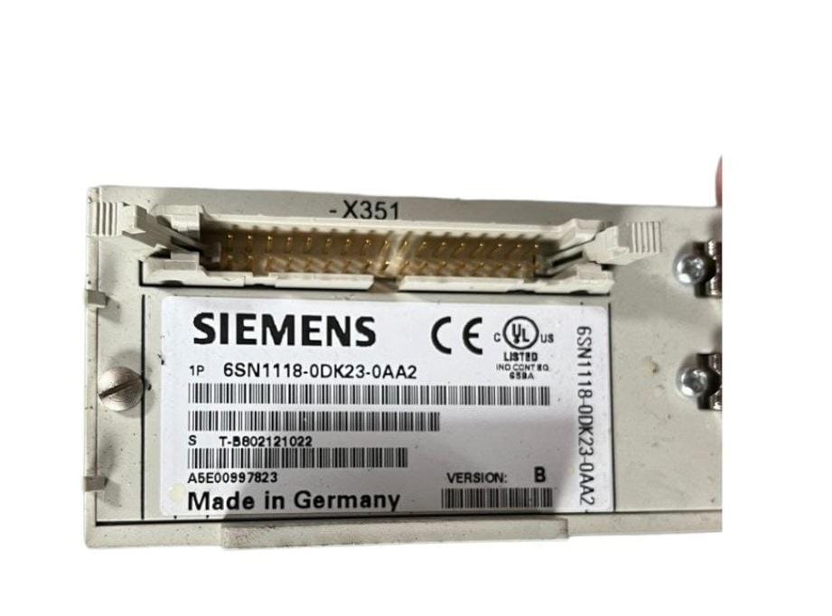 Siemens 6SN1118-0DK23-0AA2 Ver B Simodrive 611 Digital Control side view — industrial automation spare part by Samonde
