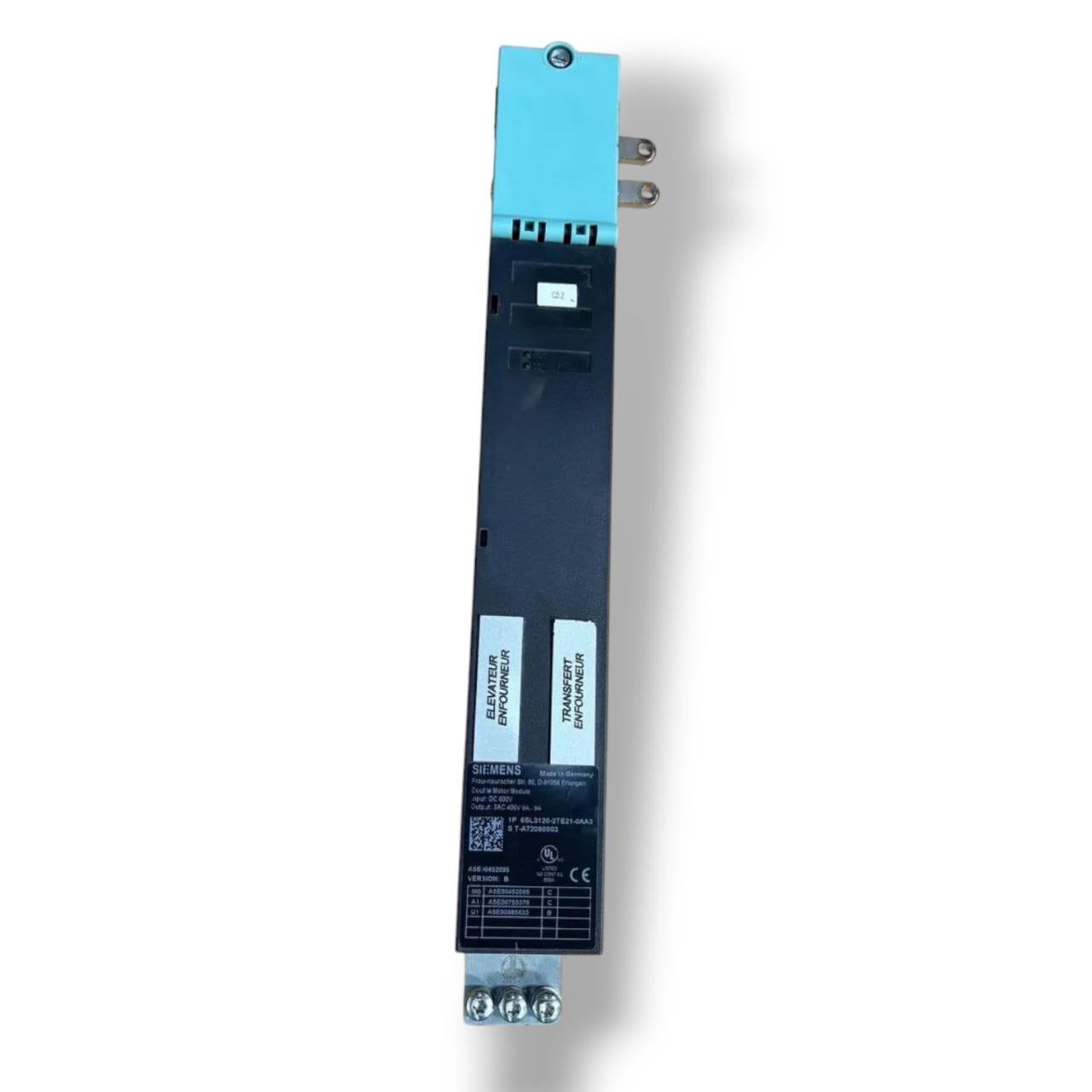 6SL3120-2TE21-0AA3 front view — industrial automation spare part by Samonde