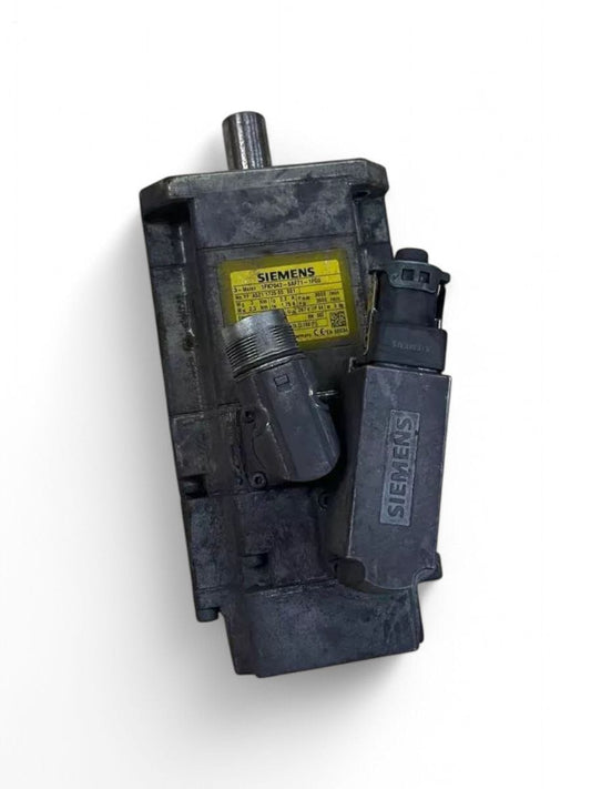 Siemens 1FK7042-5AF71-1FG0 - synchronous servo motor 1FK7 front view — industrial automation spare part by Samonde