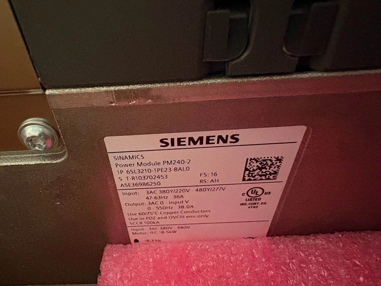 Siemens 6SL3210-1PE23-8AL0 SINAMICS G120 PM240-2 18.5kW Inverter – NEW w/ Box — tested industrial automation part by Samonde