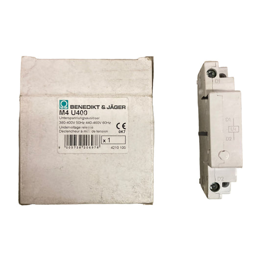 Benedikt & Jäger M4 U400 undervoltage release with original box, 380-400 V 50 Hz / 440-460 V 60 Hz