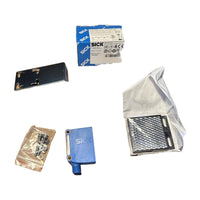 SICK GL10G-P4252 photoelectric retro-reflective sensor with its box (part no. 1065894), mounting bracket, screws and reflector