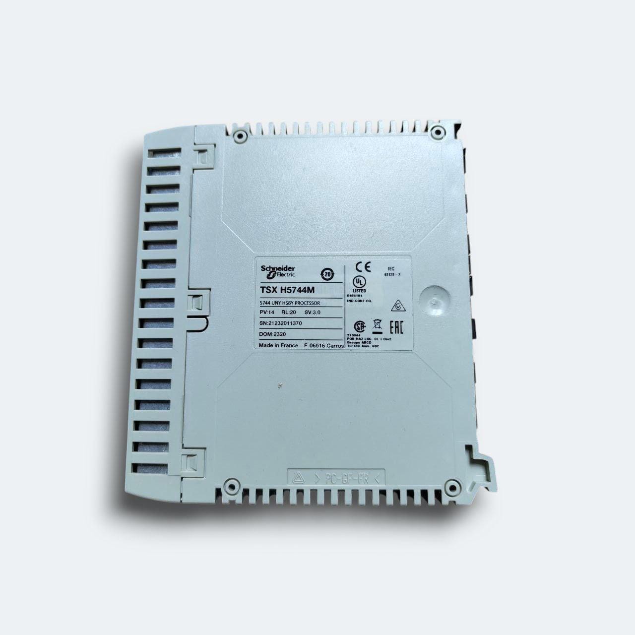 SCHNEIDER-ELECTRIC TSXH5744M CPU Processor. TSX H5744M front view — industrial automation spare part by Samonde