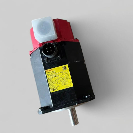 Fanuc AC Servo Motor A06B-0123-B575#0008 - Model: α3-3000 front view — industrial automation spare part by Samonde