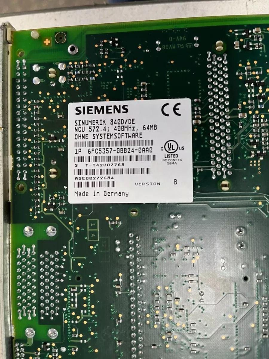 Siemens Sinumerik 6FC5357-0BB24-0AA0 840D/DE NCU 572.4 E-STAND: B side view — industrial automation spare part by Samonde