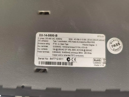 D3-14-0500-B NIDEC | Gebraucht | Getestet