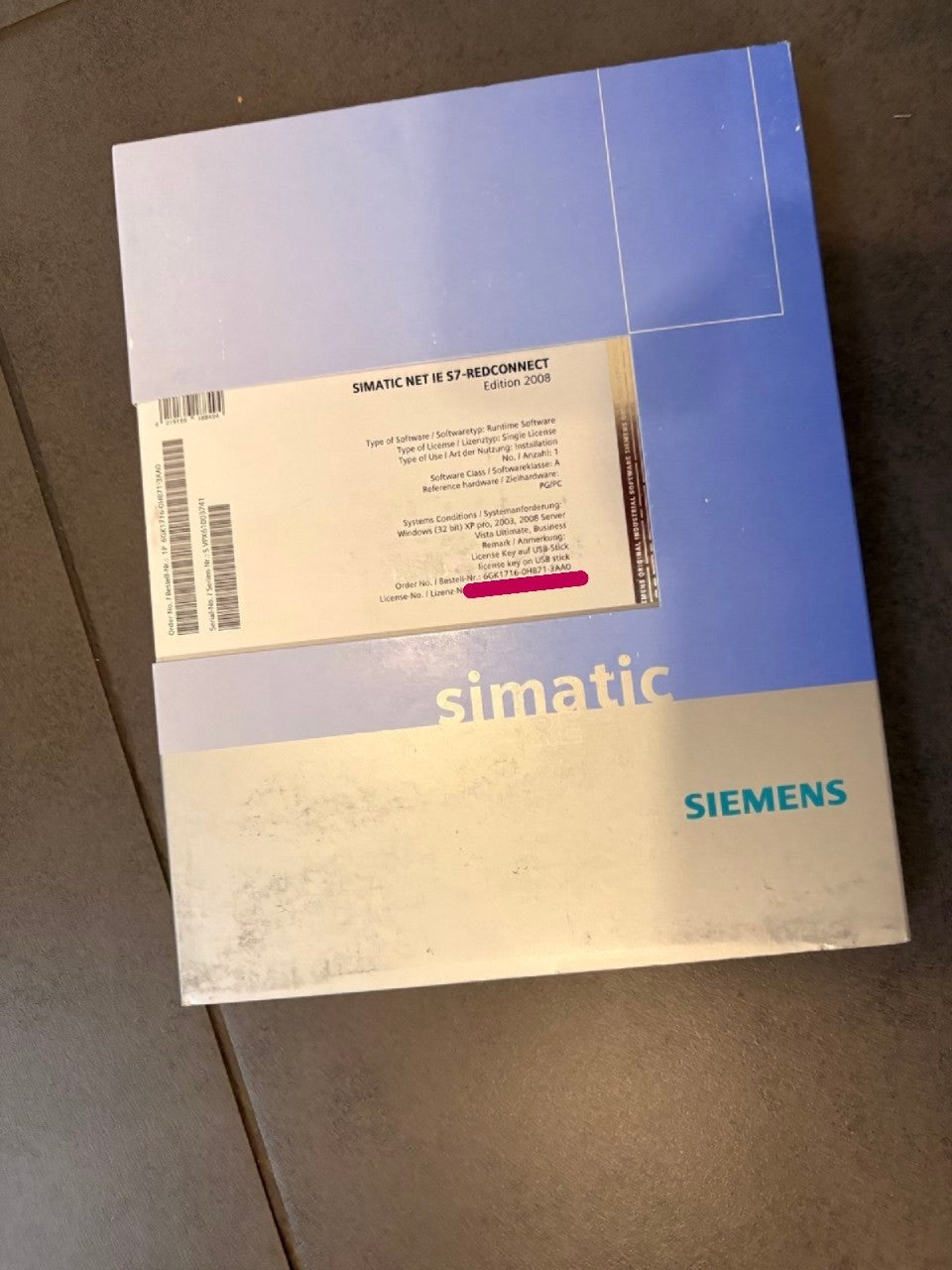 Siemens 6GK1716-0HB71-3AA0 - SIMATIC NET IE S7 - Redconnect Edition 2008 front view — industrial automation spare part by Samonde