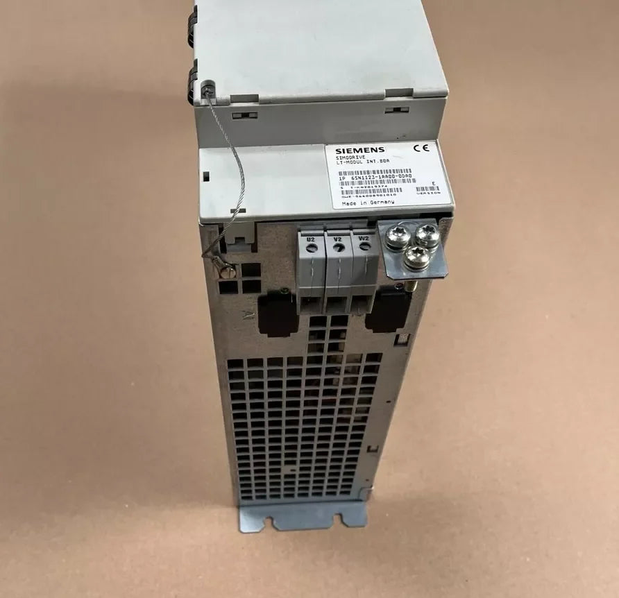 Siemens Simodrive 80A LT module 6SN1123-1AA00-0DA0 Version E side view — industrial automation spare part by Samonde