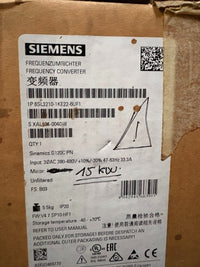 Siemens SINAMICS G120 6SL3210-1KE22-6UF1 Inverter 18.5kW 400V – NEW Open Box label view — industrial automation spare part by Samonde