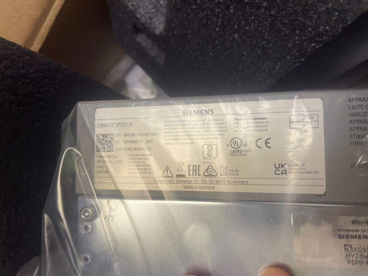 Siemens 6AV7261-0HD20-1AA2 — new — view 2