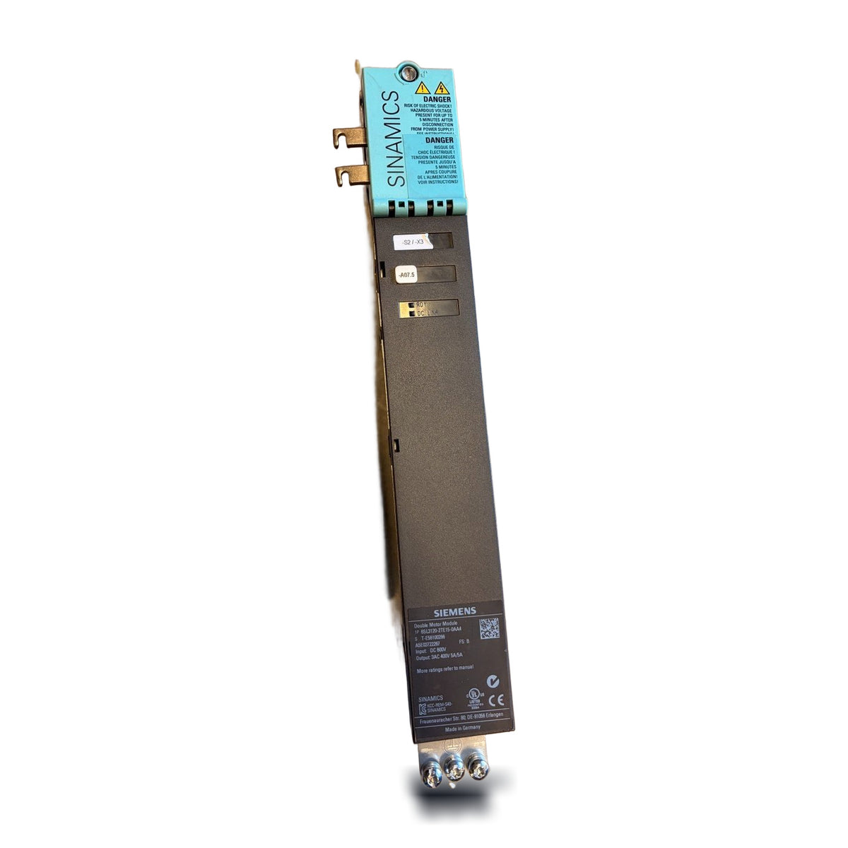 Siemens 6SL3120-2TE15-0AA4 — used — view 3
